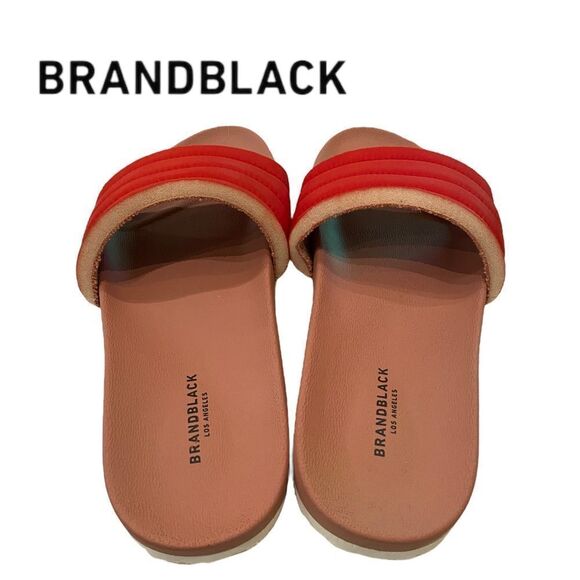 NEW in Box with Dustbag Brandblack Los Angeles Bonito Red Quilted Sandals - Picture 5 of 5